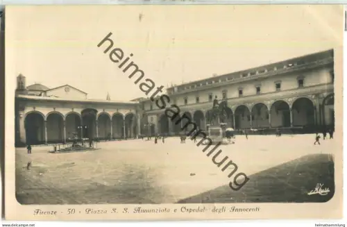 Firenze - Piazza S. Annunziata e Ospedale degli Innocenti - Foto-Ansichtskarte - Edizione Alberto Traldi Milano