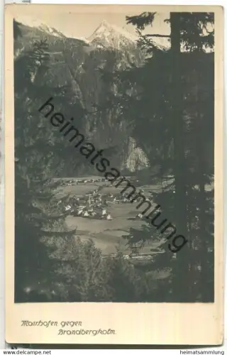 Mayrhofen gegen Brandbergkolm - Foto-Ansichtskarte - Verlag Foto Seeböck