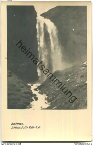Hintertux - Schleierfall - Zillertal - Foto-Ansichtskarte - Verlag Foto Seeböck