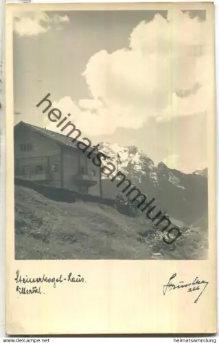 Steinerkogel-Haus - Foto-Ansichtskarte - Verlag Hans Hruschka Mayrhofen 1936