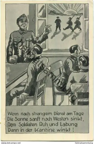 Militär - Kantine gel. 1942
