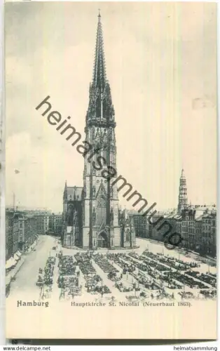 Hamburg - Hauptkirche St. Nicolai - Verlag Knackstedt & Näther Hamburg 1904