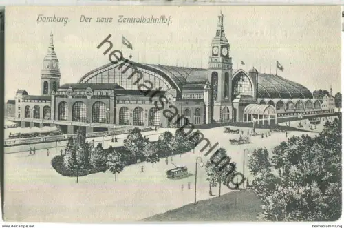 Hamburg - der neue Zentralbahnhof - Verlag Ad. N. Hbg.