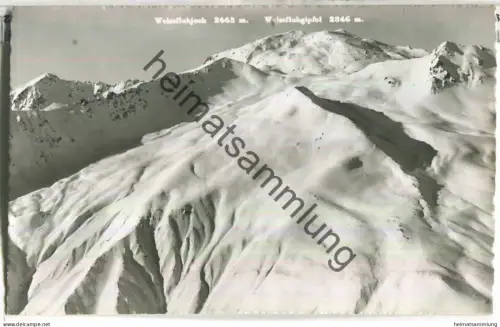 Weissfluhjoch - Weissfluhgipfel - Foto-Ansichtskarte - Verlag O. Wyrsch Bern