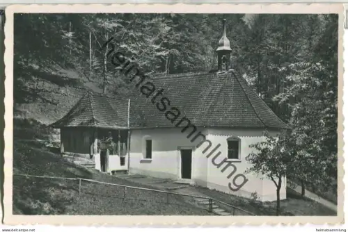 Ranftkapelle mit Zelle des heiligen Niklaus von der Flüe - Foto-Ansichtskarte - Verlag Engelberger Stans - gel. 1948