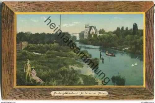 Hamburg Uhlenhorst - Partie an der Alster - Verlag Ottmar Zieher München