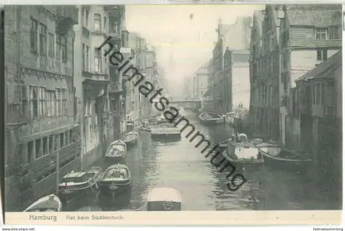 Hamburg - Flet beim Stubbenhuck - Verlag Knackstedt & Näther Hamburg 1905