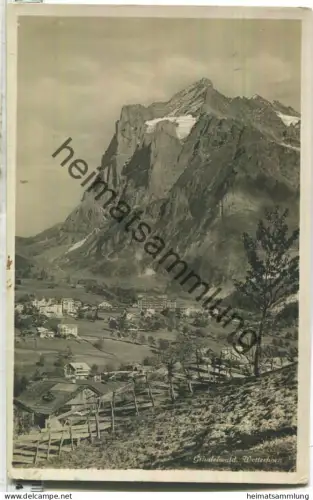 Grindelwald - Wetterhorn - Foto-Ansichtskarte - Verlag Schild-Bichsel Brienz - gel. 1929