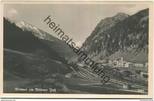 Brenner (Brennero) - Bahnanlagen - Foto-AK - Verlag Peter Triem München