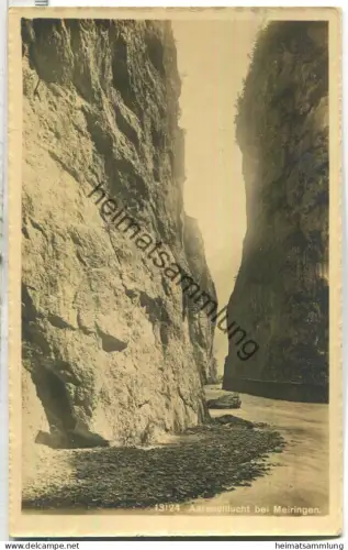 Aareschlucht bei Meiringen - Verlag Wehrli AG Kilchberg - gel. 1912