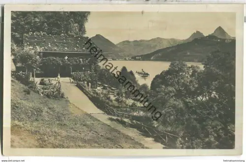 Rütli gegen Brunnen und die Mythen - Foto-Ansichtskarte - Verlag J. Gaberell Thalwil - gel. 1927