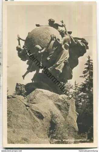 Bern - Weltpostdenkmal - Foto-Ansichtskarte - Edition Photoglob Zürich - gel. 1927