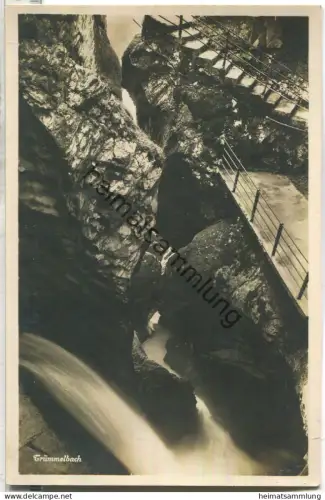 Trümmelbach - Foto-Ansichtskarte - Verlag Schild-Bichsel Brienz