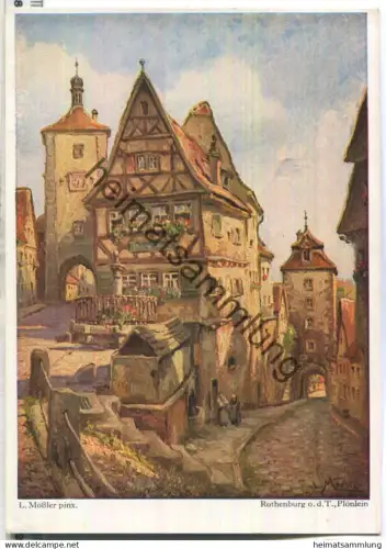 Rothenburg - Plönlein - L. Mössler - Kunstverlag Mössler Rothenburg