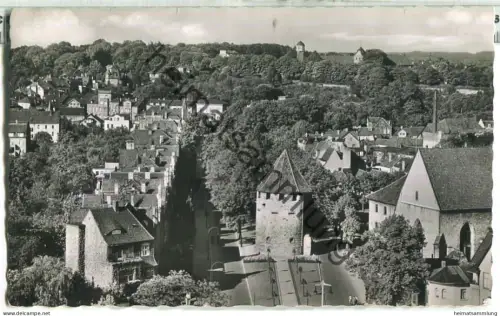 Osnabrück - Blick zum Bürgergehorsam mit Bürgerpark - Foto-Ansichtskarte - Cramers Kunstanstalt Dortmund
