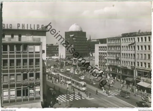 Hannover - Am Steintor - Strassenbahn - Foto-Ansichtskarte - Verlag Schöning & Co. Lübeck - gel. 1956