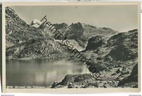 Grimsel - der Totensee - Foto-Ansichtskarte - Wehrliverlag Kilchberg