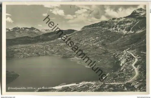 Grimselpasshöhe mit Totensee - Foto-Ansichtskarte - Wehrliverlag Kilchberg