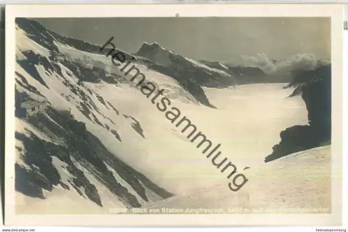 Blick von Station Jungfraujoch auf den Aletschgletscher - Foto-Ansichtskarte - Verlag Wehrli AG Kilchberg