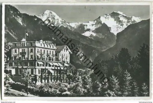Interlaken - Waldhotel Unspunnen - Foto-Ansichtskarte - Verlag H. Steinhauer Interlaken