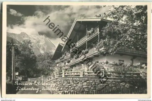 Pension Rosenegg - Finkenberg - Zillertal - Foto-Ansichtskarte - Verlag Joh. Maidler Mayrhofen