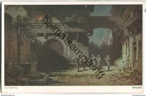 Serenade - Karl Spitzweg - Verlag Hermann A. Wiechmann München Nr. 5023