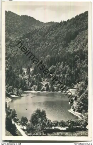 Strandbad Luegsteinsee bei Oberaudorf - Foto-Ansichtskarte - Verlag H. Beckert Oberaudorf 30er Jahre