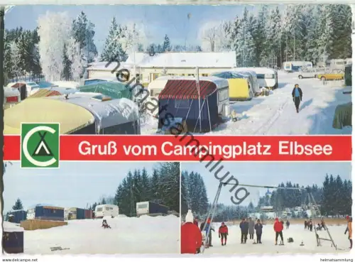 Campingplatz Elbsee - Besitzer Franz Martin - Elbsee bei Aitrang - Verlag Franz Milz Füssen