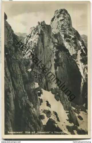 Kampenwand - Blick auf Schneeloch und Hauptgipfel - Verlag Georg Bichler Altenmarkt