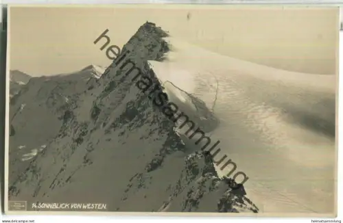 Sonnblick von Westen - Foto-Ansichtskarte - Rückseite beschrieben 1930 - Verlag Schildknecht Graz