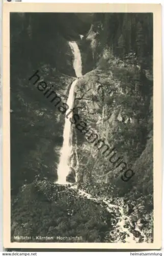 Maltatal - Hochalmfall - Foto-Ansichtskarte - Verlag Franz Schilcher Klagenfurt 1939