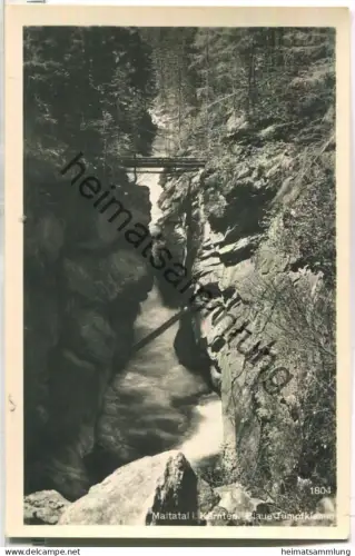 Maltatal - Blaue Tumpfklamm - Foto-Ansichtskarte - Verlag Franz Schilcher Klagenfurt 1939