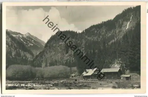 Maltatal - Gmünderhütte - Foto-Ansichtskarte - Verlag Franz Schilcher Klagenfurt 1938