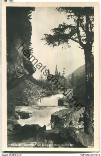 Maltatal - Am Weg zur Osnabrückhütte - Foto-Ansichtskarte - Verlag Franz Schilcher Klagenfurt 1939