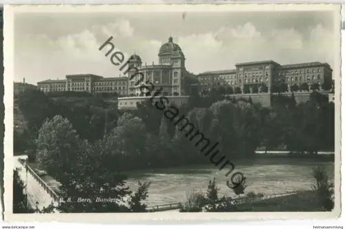 Bern - Bundespalast - Foto-Ansichtskarte - Edition Franko-Suisse Berne 30er Jahre