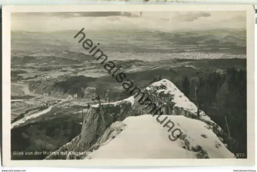 Blick von der Matzen auf Klagenfurt - Foto-Ansichtskarte - Verlag Franz Schilcher Klagenfurt 1930