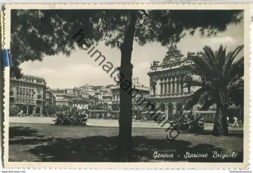 Genova - Stazione Brignole - Foto-Ansichtskarte - Ediz. F. Cali Genova - gel. 1950
