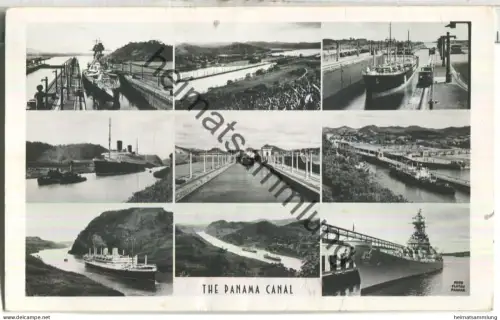The Panama Canal - Foto Flatau Panama - gel. 1950