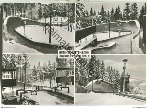 Oberhof - Rennschlittenbahn - Verlag Straub & Fischer Meiningen