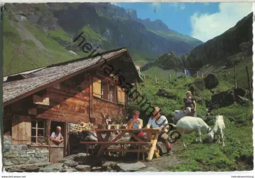 Ober-Dürrenberghütte an der Sefinenfurgge - Fam. Wittwer - Ziegen - Kiental - Verlag Hs. Lörtscher Frutigen