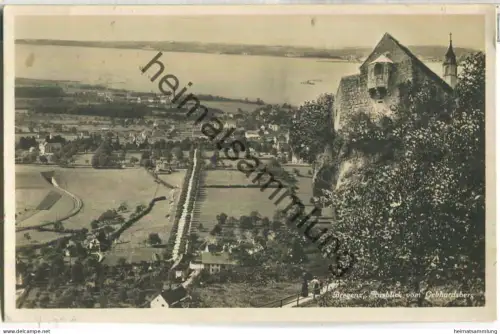 Bregenz - Ausblick vom Gebhardsberg - Foto-Ansichtskarte - Edition Photoglob Zürich - gel. 1927