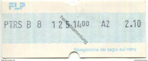 Schweiz - FLP Ferrovie Luganesi - Fahrschein