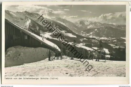 Talblick von der Schellenberger Skihütte - Foto-Ansichtskarte - Verlag F. G. Zeitz Königssee
