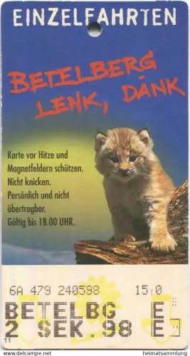 Schweiz - Skipass - Betelberg Lenk 2 Sektor - Einzelfahrten