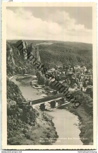 Bad Münster - Blick vom Stegfels - Foto-Ansichtskarte - Verlag Foto-Mees Bad Münster