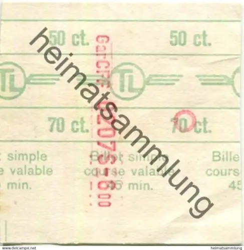 Schweiz - TL Lausanne - Fahrschein