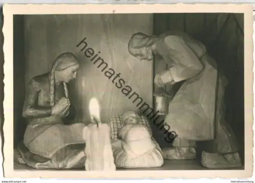 Südtiroler Weihnachtskarte - Schnitzkunst - Phot. Wolfram Knoll - Verlag J. F. Amonn Bolzano