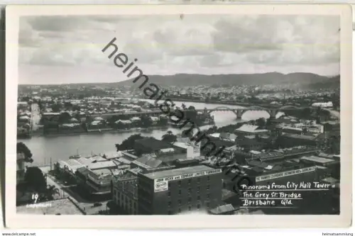 Brisbane - Panorama from City Hall Tower - Foto-Ansichtskarte