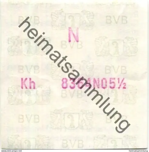 Schweiz - BVB Basel - Billet - Fahrschein