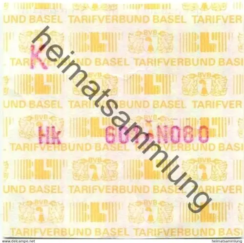 Schweiz - BLT Tarifverbund Basel - Billet - Fahrschein